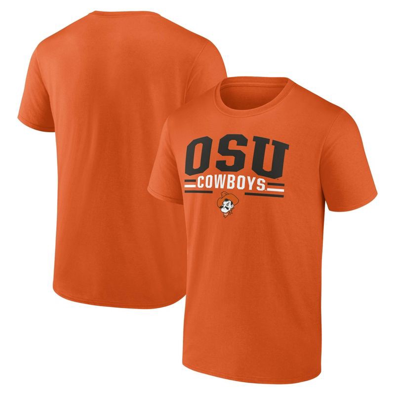 slide 3 of 3, NCAA Oklahoma State Cowboys Men's Bi-Blend T-Shirt - Orange XL, 1 ct