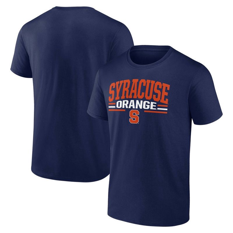 slide 3 of 3, NCAA Syracuse Orange Men's Bi-Blend T-Shirt - Navy Blue XL, 1 ct