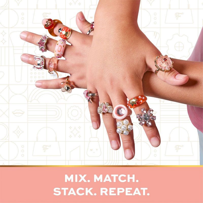 slide 3 of 6, FAO Schwarz Tiny Glam Rings Set - 15pc, 15 ct
