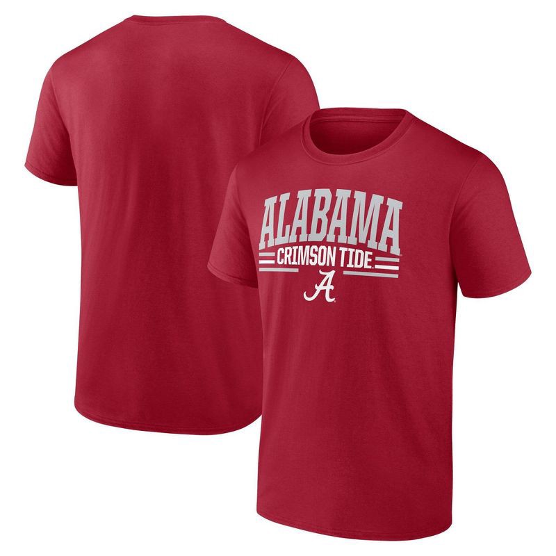 slide 3 of 3, NCAA Alabama Crimson Tide Men's Bi-Blend T-Shirt - Cardinal Red XXL, 1 ct