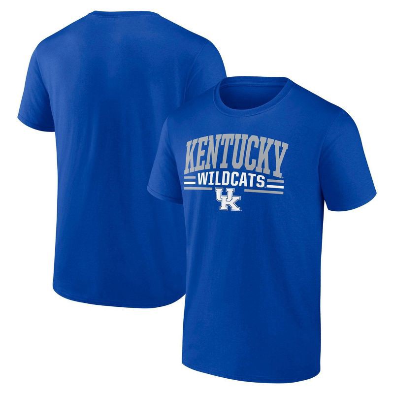 slide 3 of 3, NCAA Kentucky Wildcats Men's Bi-Blend T-Shirt - Royal Blue XXL, 1 ct