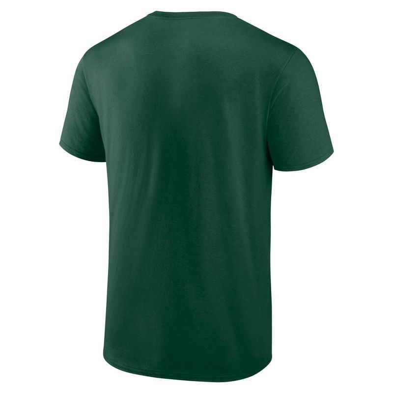slide 2 of 3, NCAA Michigan State Spartans Men's Bi-Blend T-Shirt - Green XXL, 1 ct