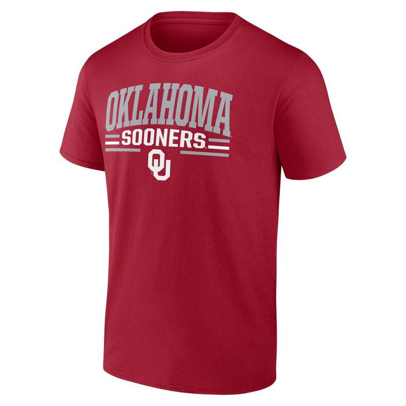 slide 1 of 2, NCAA Oklahoma Sooners Men's Bi-Blend T-Shirt - Cardinal Red XXL, 1 ct