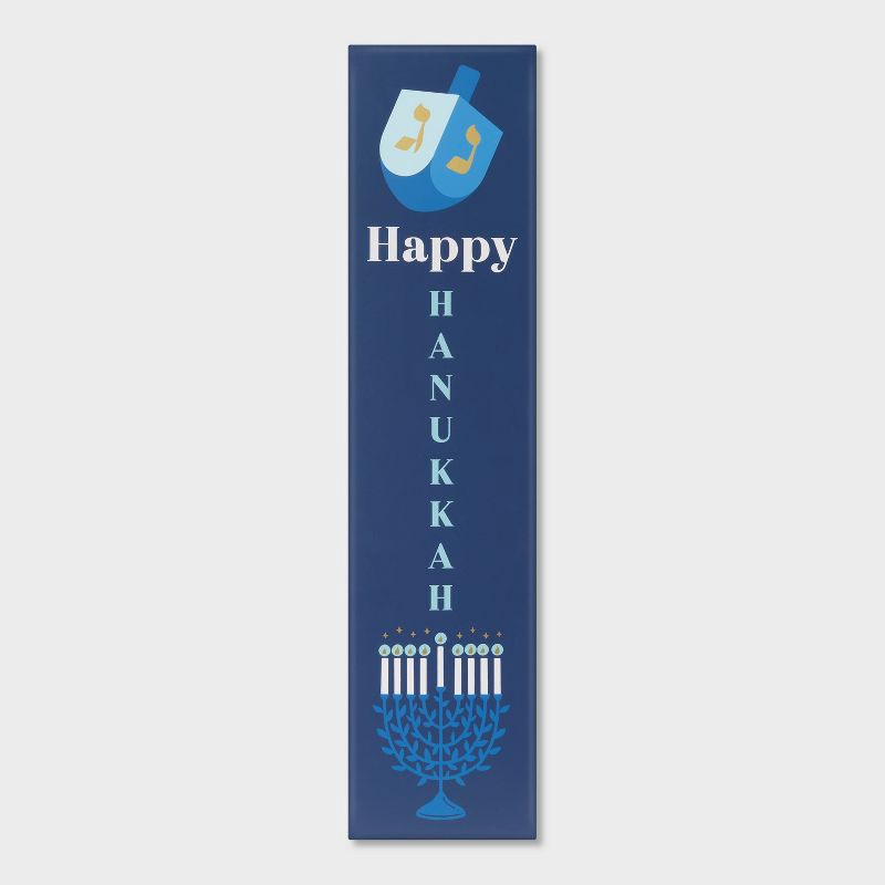 slide 1 of 4, 47"x11" Reversible Hanukkah Wood Wall Décor - Spritz™, 1 ct