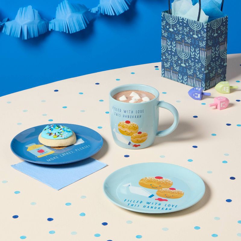 slide 2 of 3, 16 fl oz 'Filled with Love This Hanukkah' Stoneware Mug - Spritz™, 16 fl oz