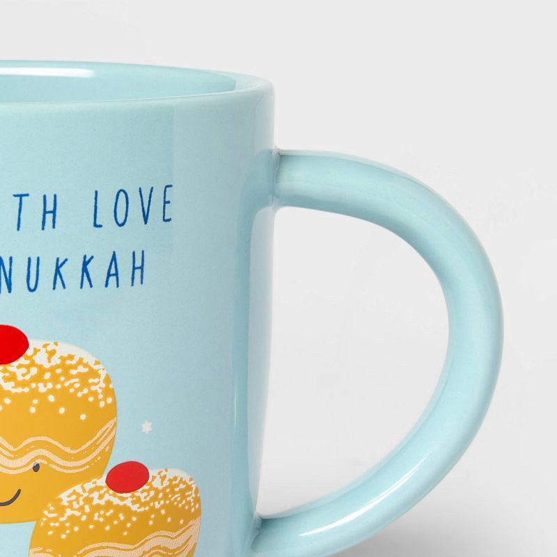 slide 3 of 3, 16 fl oz 'Filled with Love This Hanukkah' Stoneware Mug - Spritz™, 16 fl oz