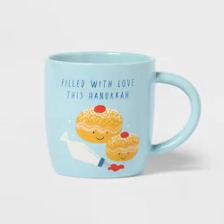 16 fl oz 'Filled with Love This Hanukkah' Stoneware Mug - Spritz™