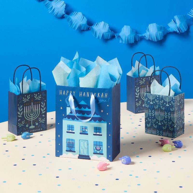 slide 2 of 3, 8ct Wood Dreidels - Spritz™, 8 ct