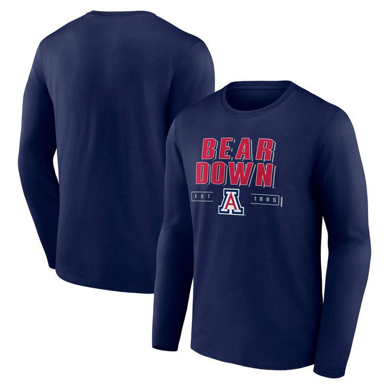 slide 3 of 3, NCAA Arizona Wildcats Men's Long Sleeve Black T-Shirt - L, 1 ct