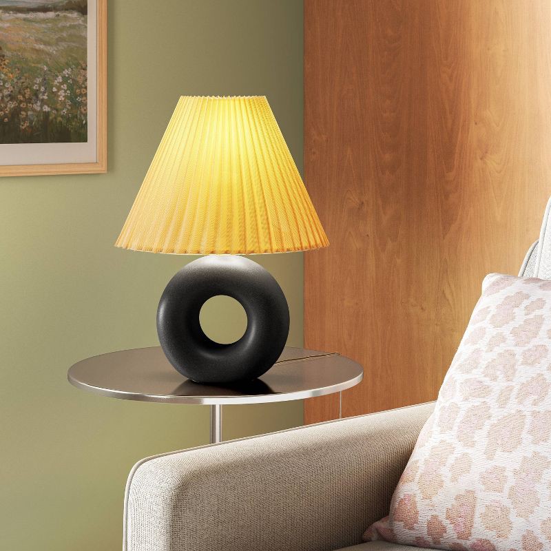 slide 2 of 4, Ceramic Table Lamp Black - Room Essentials™, 1 ct