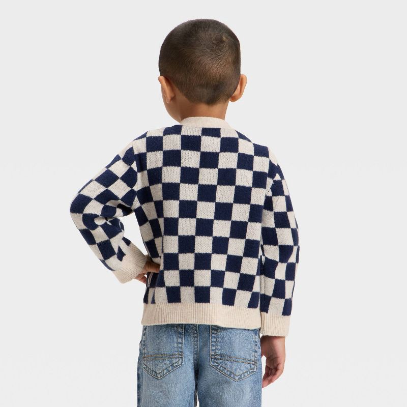 slide 2 of 3, Toddler Boys' Cardigan Sweater - Cat & Jack™ Navy Blue 5T, 1 ct