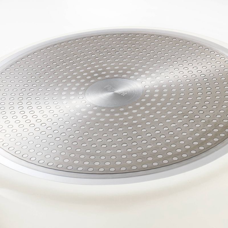 slide 5 of 8, 5qt Nonstick Ceramic Coated Aluminum Saute Pan with Champagne Handle Cream - Figmint™, 5 qt