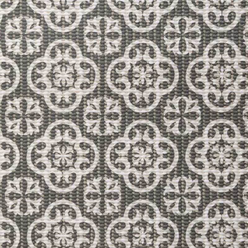 slide 2 of 8, Con-Tact 18"x8' Printed Grip Premium Shelf Liner Mirabella Charcoal, 1 ct