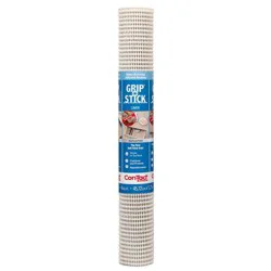 Con-Tact 18"x4' Shelf Liner Grip-N-Stick White
