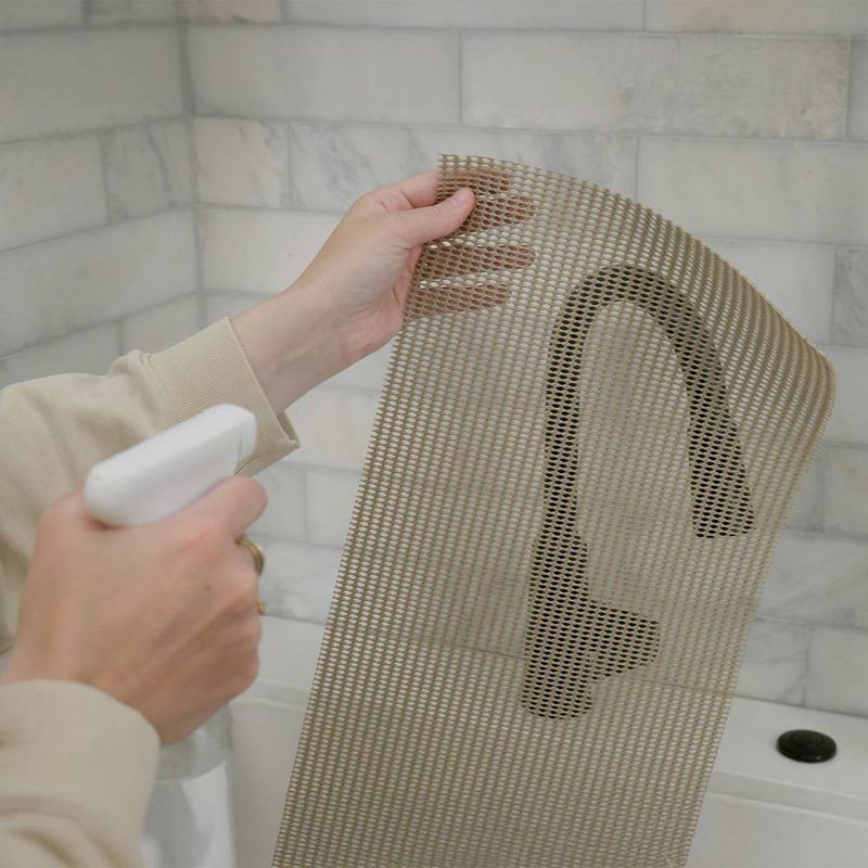 slide 4 of 7, Con-Tact 18"x4' Shelf Liner Grip-N-Stick Taupe, 1 ct