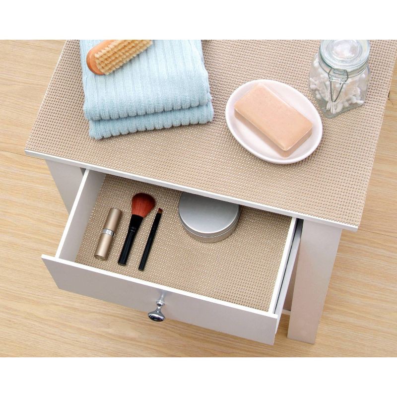 slide 5 of 7, Con-Tact 18"x4' Shelf Liner Grip-N-Stick Taupe, 1 ct