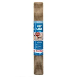Con-Tact 18"x4' Shelf Liner Grip-N-Stick Taupe