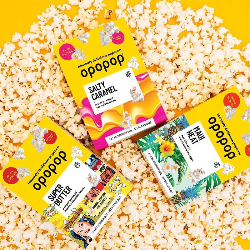 slide 3 of 5, Opopop Microwave Popcorn Maui Heat - 8.5oz/3ct, 8.5 oz, 3 ct