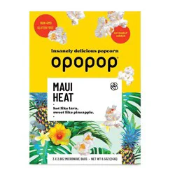 Opopop Microwave Popcorn Maui Heat - 8.5oz/3ct