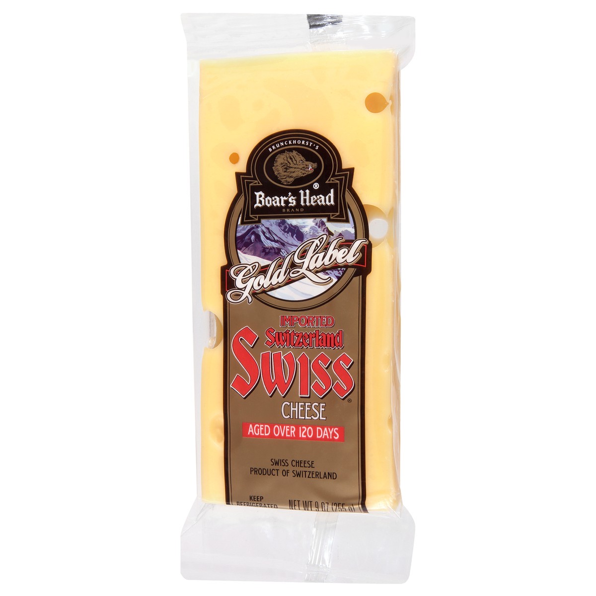 slide 9 of 9, Boar's Head Gold Label Imported Swiss Cheese, 9 oz