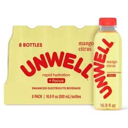 UNWELL Hydrate+Focus Mango Citrus Sports Drink - 8pk/16.9 fl oz