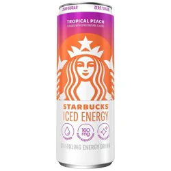 Starbucks RTD Starbucks Iced Tropical Peach Energy Drink - 12 fl oz Can