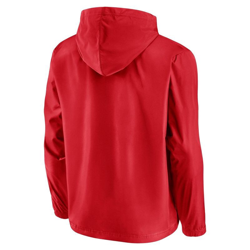 slide 2 of 3, NCAA Wisconsin Badgers Men's Gray Windbreaker Jacket - M, 1 ct