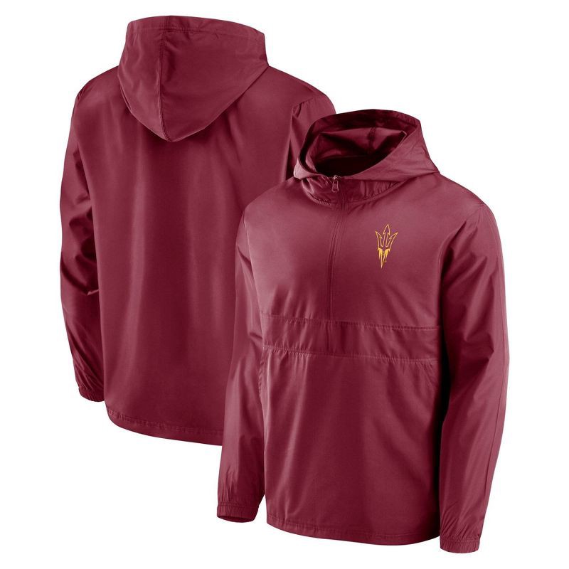 slide 3 of 3, NCAA Arizona State Sun Devils Men's Gray Windbreaker Jacket - L, 1 ct