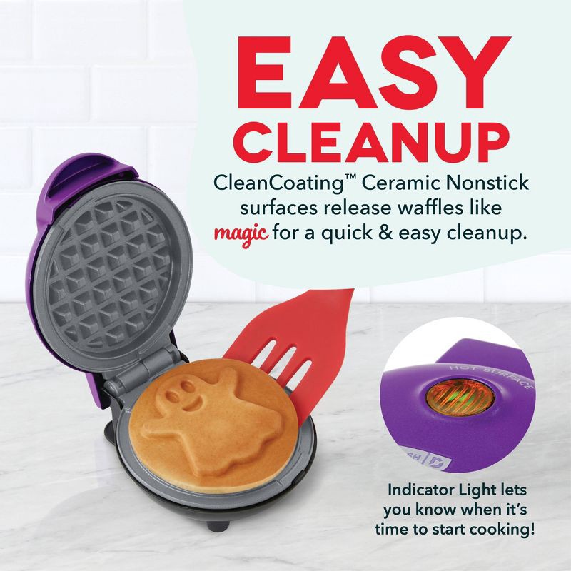 slide 6 of 7, Dash Ghost Mini Waffle Maker, 1 ct