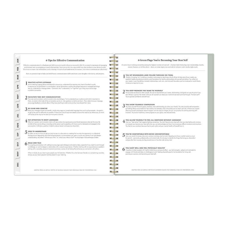 slide 12 of 18, Blue Sky The Everygirl 2026 Weekly/Monthly Planning Calendar 8.5"x11" Poetry, 1 ct