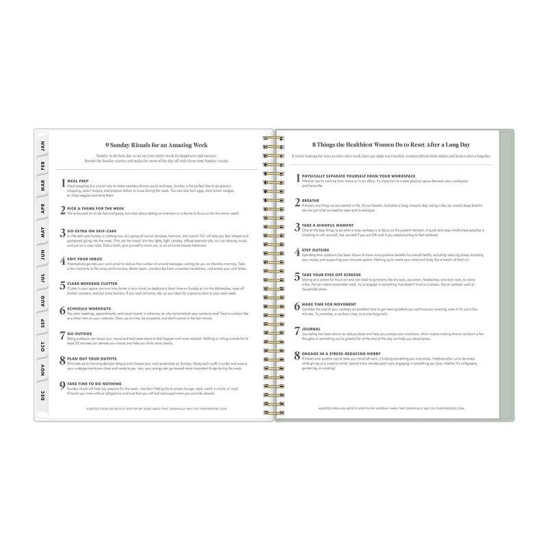 slide 13 of 18, Blue Sky The Everygirl 2026 Weekly/Monthly Planning Calendar 8.5"x11" Poetry, 1 ct