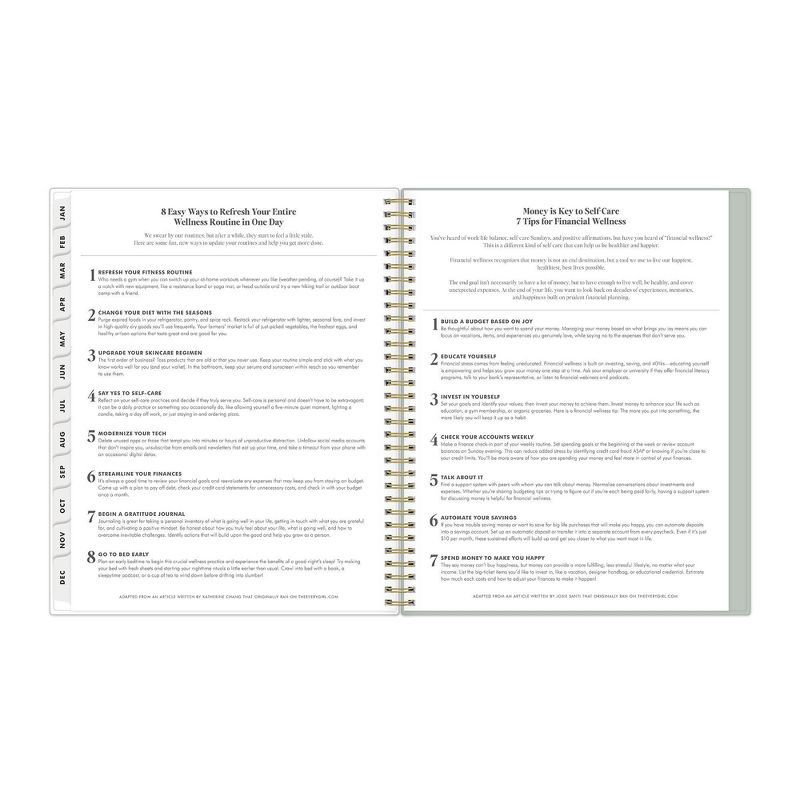 slide 11 of 18, Blue Sky The Everygirl 2026 Weekly/Monthly Planning Calendar 8.5"x11" Poetry, 1 ct