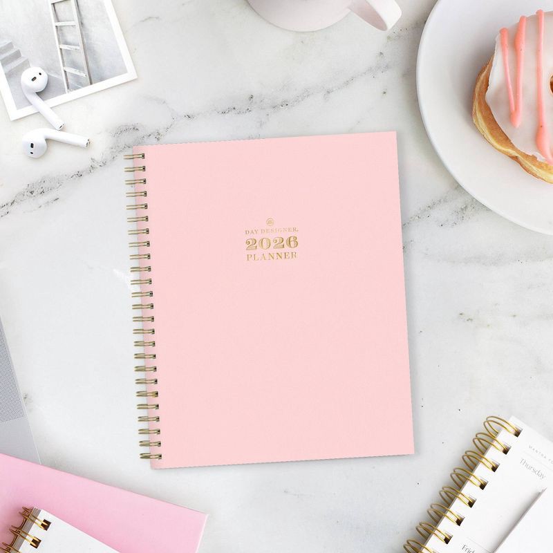 slide 2 of 14, Blue Sky Day Designer 2026 Weekly/Monthly Faux Leather Hardcover Planning Calendar 7"x9" Blush, 1 ct