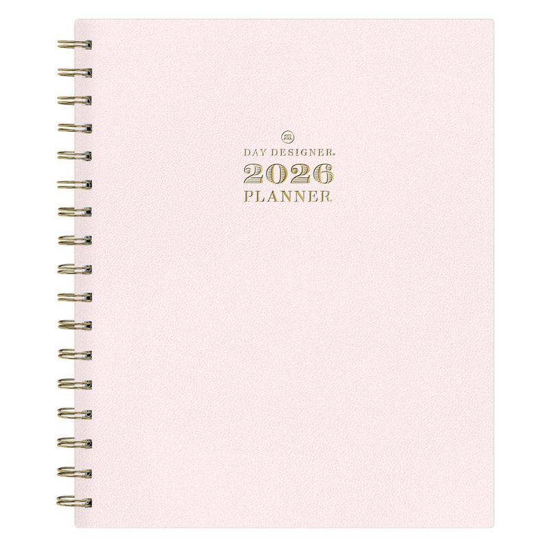 slide 1 of 14, Blue Sky Day Designer 2026 Weekly/Monthly Faux Leather Hardcover Planner 7"x9" Blush, 1 ct
