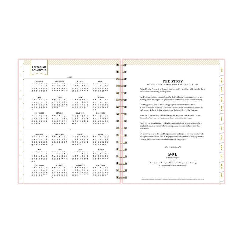 slide 8 of 14, Blue Sky Day Designer 2026 Weekly/Monthly Faux Leather Hardcover Planning Calendar 7"x9" Blush, 1 ct