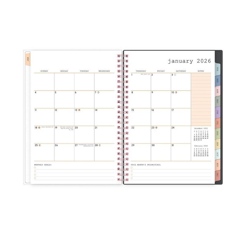 slide 6 of 13, Blue Sky WAAV 2026 Weekly/Monthly Planning Calendar and Notes 5.875"X8.625" Laura Frosted, 1 ct
