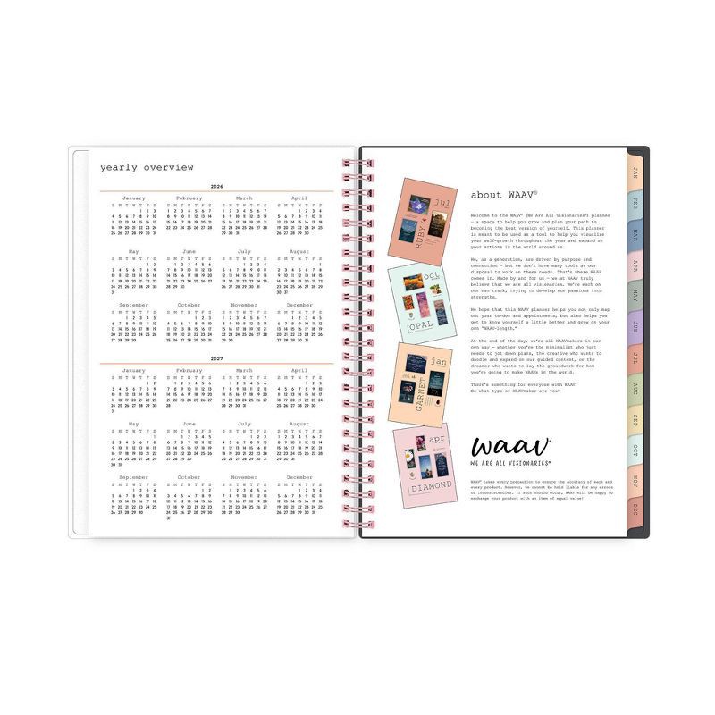 slide 9 of 13, Blue Sky WAAV 2026 Weekly/Monthly Planning Calendar and Notes 5.875"X8.625" Laura Frosted, 1 ct