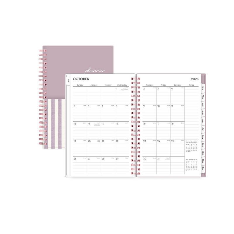 slide 4 of 11, Blue Sky 2026 Weekly/Monthly Planning Calendar Stripe 5"x8" Block Purple with Double Pockets, 1 ct