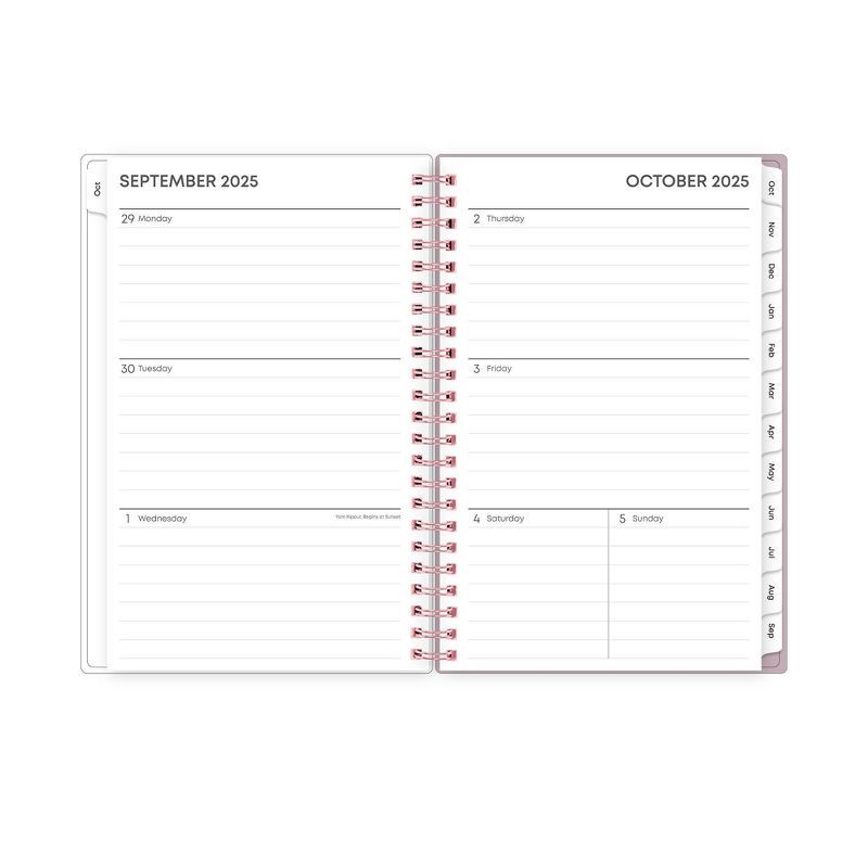 slide 5 of 11, Blue Sky 2026 Weekly/Monthly Planning Calendar Stripe 5"x8" Block Purple with Double Pockets, 1 ct