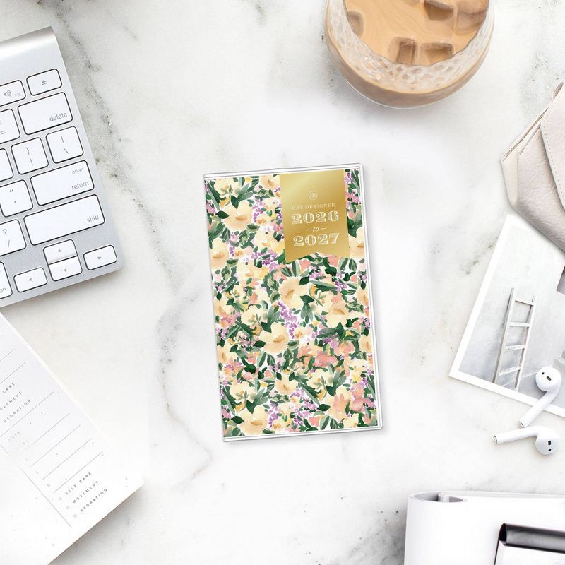 slide 2 of 12, Blue Sky Day Designer 2026-2027 Monthly Planning Calendar 3.625"x6.125" Marjorie Floral Clear, 1 ct