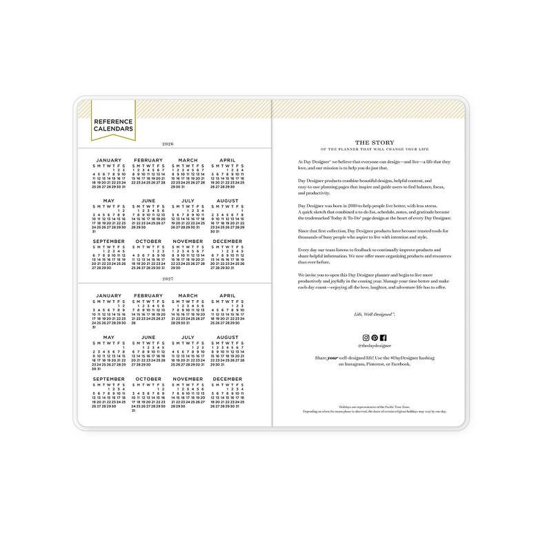 slide 6 of 12, Blue Sky Day Designer 2026-2027 Monthly Planning Calendar 3.625"x6.125" Marjorie Floral Clear, 1 ct