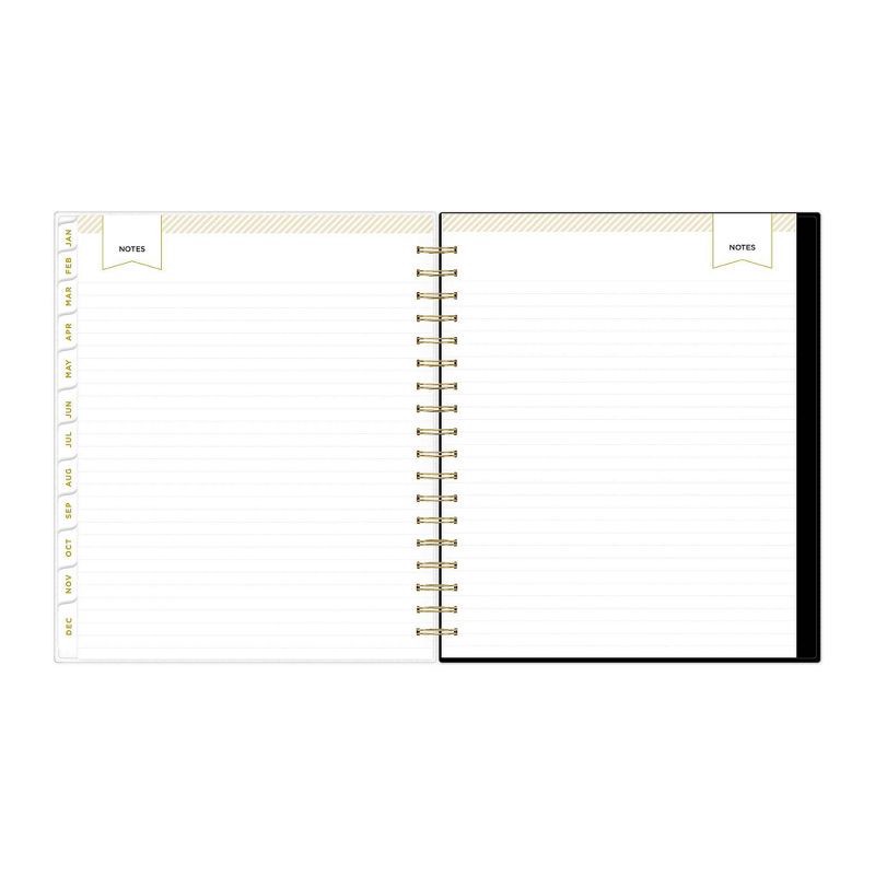 slide 10 of 14, Blue Sky Day Designer 2026 Daily/Monthly Planning Calendar 8"x10" Rugby Stripe Black Frosted, 1 ct