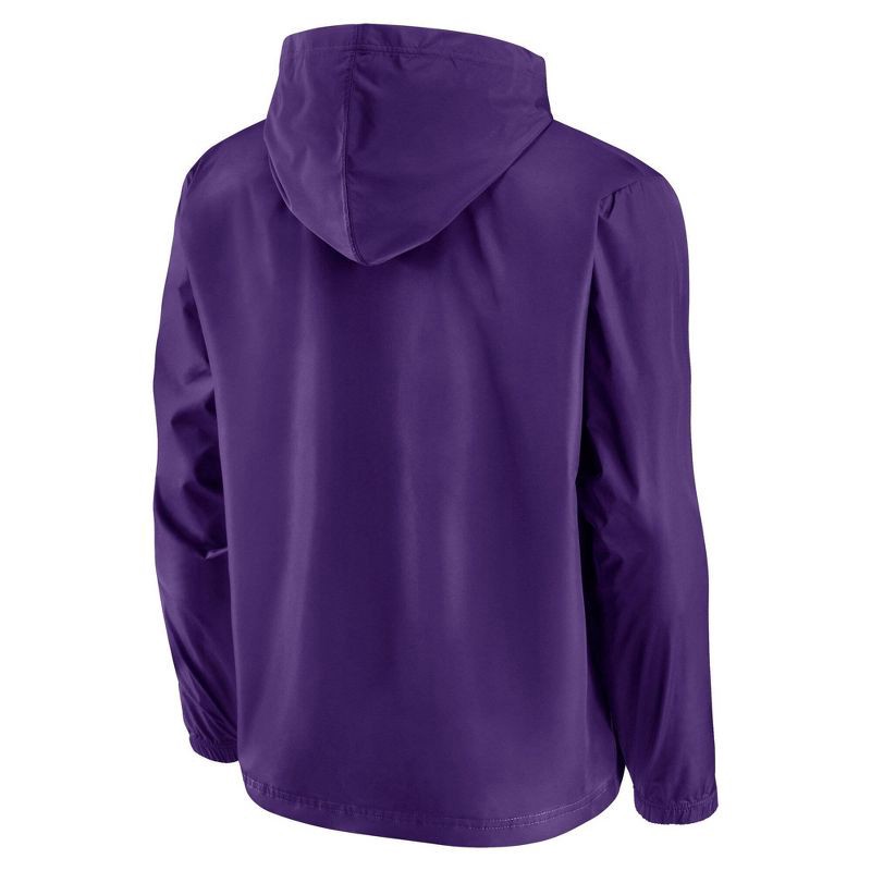 slide 2 of 3, NCAA LSU Tigers Men's Gray Windbreaker Jacket - XL, 1 ct