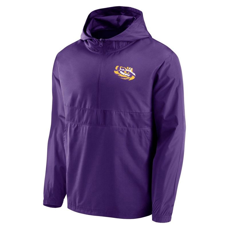 slide 1 of 3, NCAA LSU Tigers Men's Gray Windbreaker Jacket - XL, 1 ct