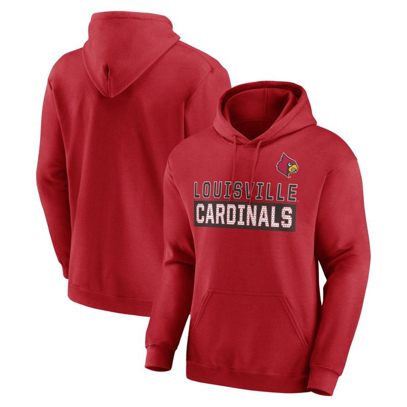 slide 3 of 3, NCAA Louisville Cardinals Men's Hooded Sweatshirt - S, 1 ct