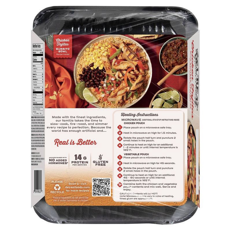 slide 2 of 7, Del Real Foods Chicken Breast Fajitas with Peppers & Onions - 18oz, 18 oz