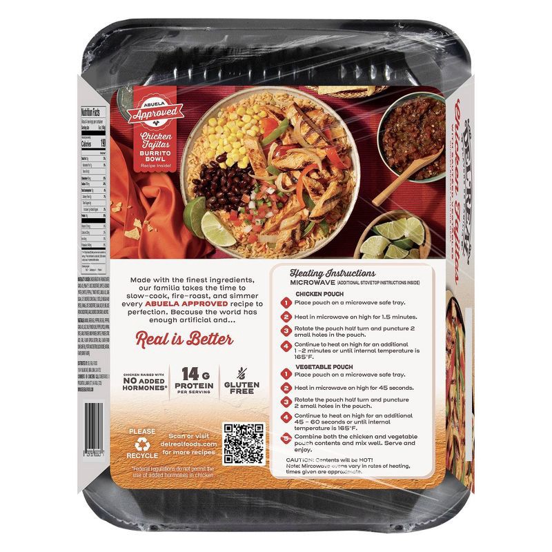 slide 2 of 7, Del Real Foods Chicken Breast Fajitas with Peppers & Onions - 18oz, 18 oz