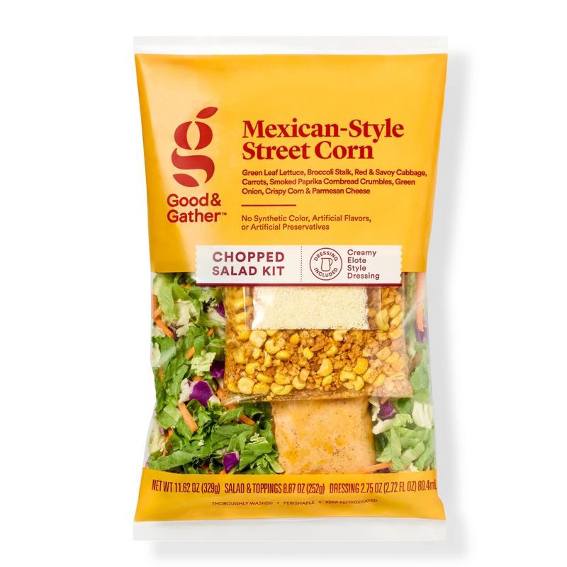 slide 1 of 4, Mexican Street Corn Chopped Salad Kit - 11.62oz - Good & Gather™, 11.62 oz