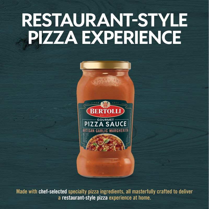 slide 3 of 7, Bertolli Garlic Margherita Pizza Sauce - 15oz, 15 oz