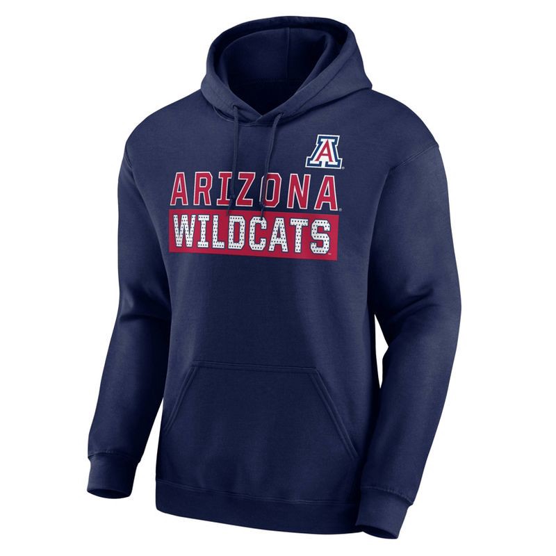 slide 1 of 3, NCAA Arizona Wildcats Men's Hooded Sweatshirt - L, 1 ct